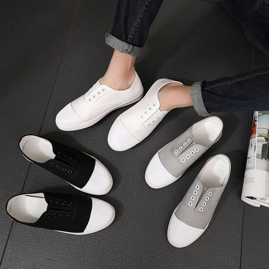 Ladies Canvas Sneakers Without Lace - NAOOMA